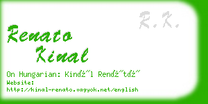 renato kinal business card